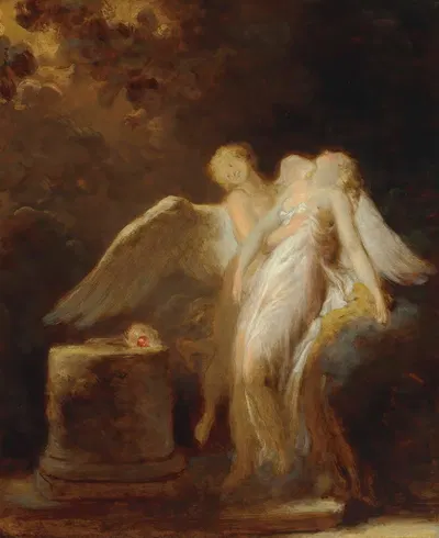 The sacrifice of the Rose by Жан-Оноре Фрагонар — digital art print download