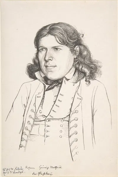 Portrait of the Postillion Johann Heinrich Matheis by Герхард Вильгельм фон Рейтеран, 1800–1865 — digital art print download
