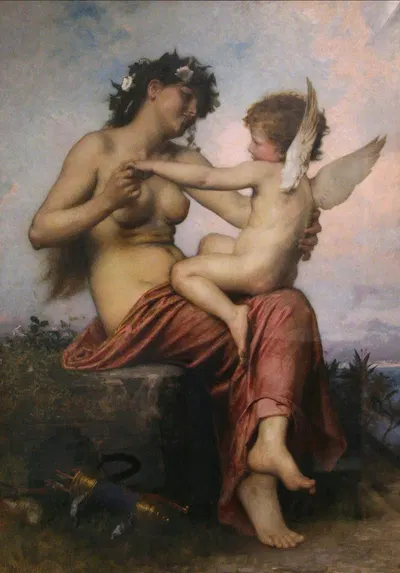 Cupid Captured by Léon-Jean-Basile Perrault, 1886 — digital art print download