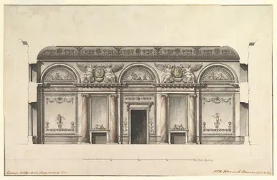 Central Salon of the Alexander Palace at Tsarskoe Selo by Джакомо Кваренги — digital art print download