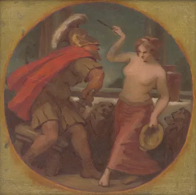 Round Study of Composition from Roman History by Милан Томка Митровский, 1900 — digital art print download