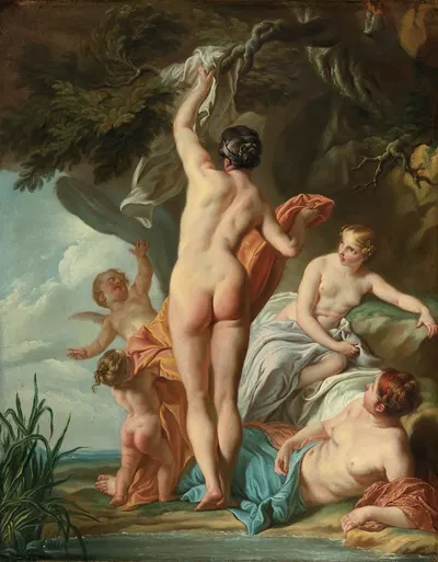 Venus And Her Companions by Noël Nicolas Coypel — digital art print download