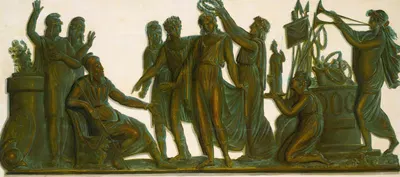 Apollo Crowned By The Muses by Пьят Жозеф Саваж — digital art print download