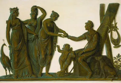 The Judgement Of Paris In The Manner Of The Antique by Пьят Жозеф Саваж — digital art print download