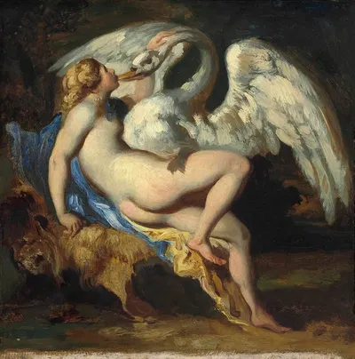 Léda et le cygne by Théodore Géricault — digital art print download