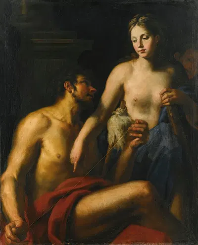 Hercules And Omphale by Венецианская школа — digital art print download