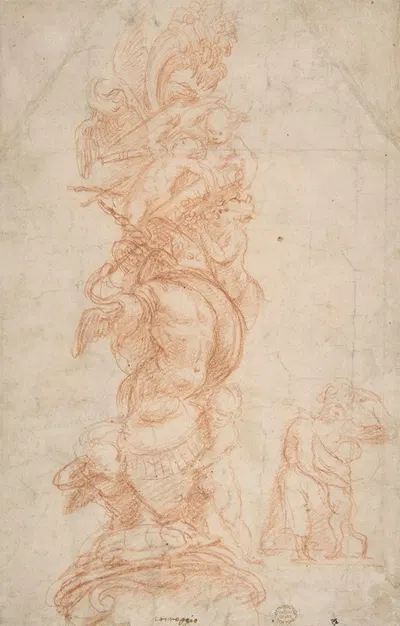 Design for the Decoration of a Pilaster by Giovanni Antonio da Pordenone — digital art print download