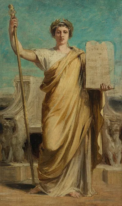 La Loi by Achille Louis Joseph Sirouy, 1875 — digital art print download