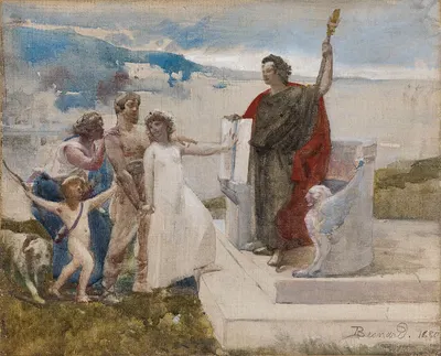 le Mariage by Альбер Безнар, 1880 — digital art print download