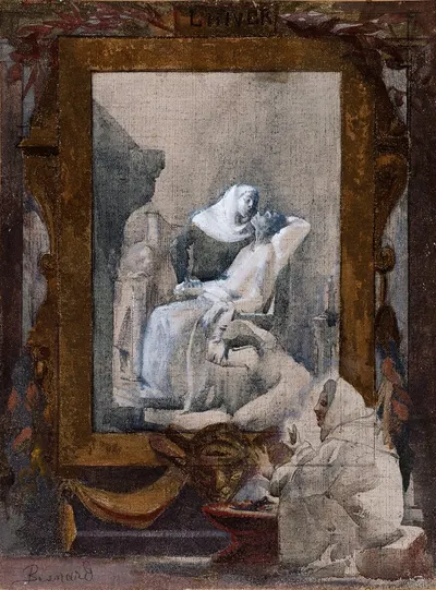 L'Hiver by Альбер Безнар, 1890 — digital art print download