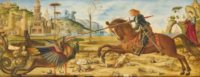 St George And The Dragon by Чарльз Фэрфакс Мюррей, 1885 — digital art print download
