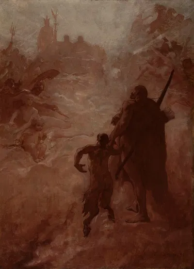 Le Satyre by Фернан Кормон, 1886-1889 — digital art print download