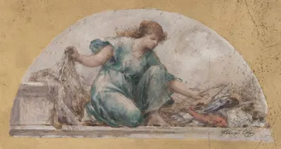 La Pêche by Франсуа Лафон, 1893 — digital art print download