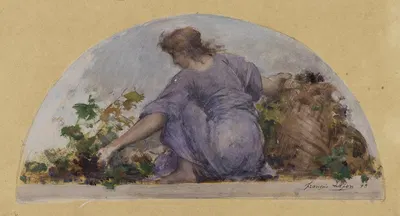 La Vendange by Франсуа Лафон, 1893 — digital art print download