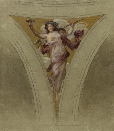 La chanson bacchique by François Schommer, 1888-1899 — digital art print download