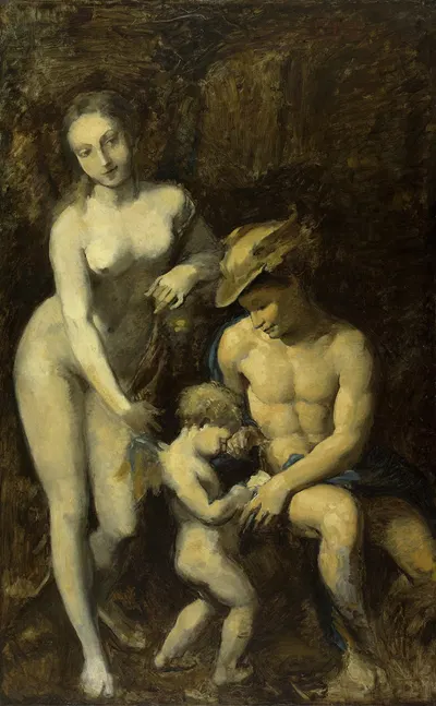 Mercure, Vénus et l'Amour, d'après Corrège by Jean-Baptiste Carpeaux, 1871-1873 — digital art print download