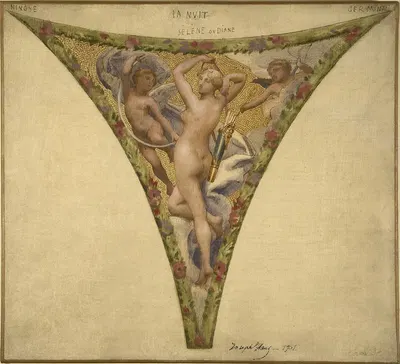 La Nuit, Nivose -Germinal by Жозеф Блан, 1901 — digital art print download