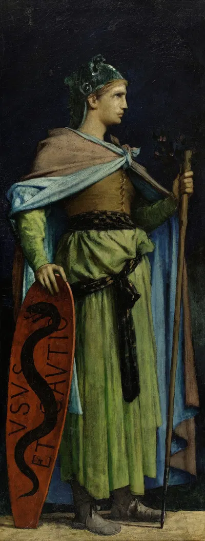 Le Droit Coutumier by Жюль Эли Делаunay, 1881 — digital art print download