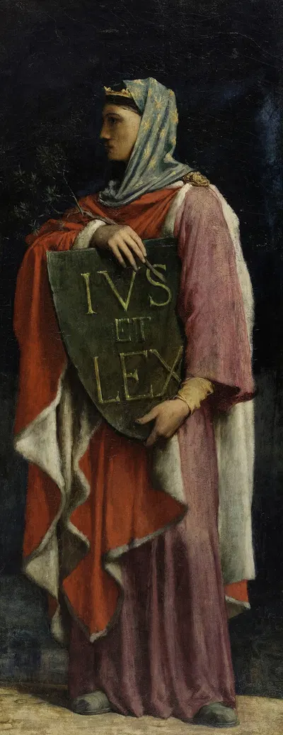 Le Droit Ecrit by Жюль Эли Делаunay, 1881 — digital art print download