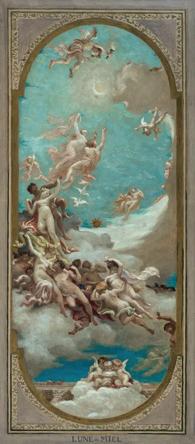 Lune de Miel by Paul Milliet, 1883 — digital art print download