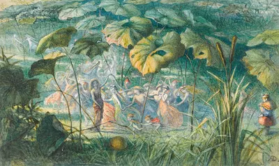 In Fairy Land – An Elfin Dance by Ричард Дойл — digital art print download
