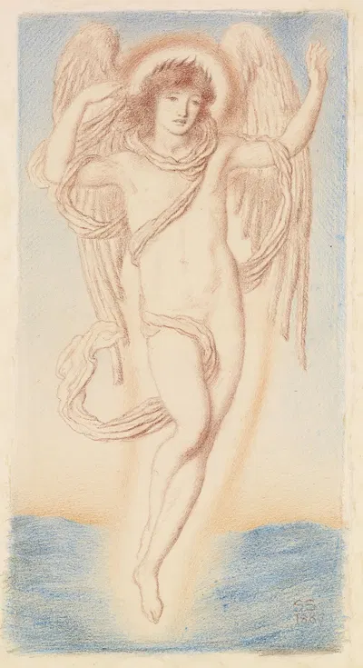 Love by Simeon Solomon, 1887 — digital art print download