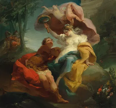 Rinaldo and Armida in the Garden of Delights by Гаэтано Гандольфи — digital art print download