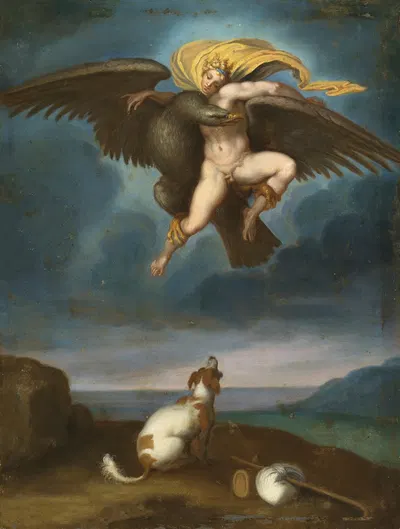 The Rape of Ganymede by Giovanni Battista Naldini — digital art print download