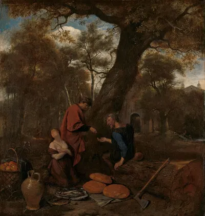 Erysichthon selling his daughter by Jan Steen, 1650 - 1660 — digital art print download