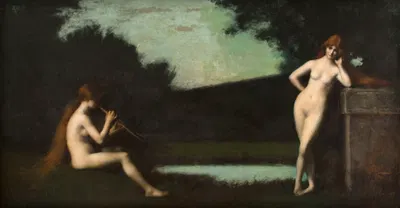 Eglogue by Jean-Jacques Henner, 1879 — digital art print download