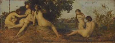 Naïades by Jean-Jacques Henner, 1873-1877 — digital art print download