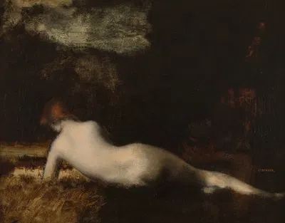 Nymphe couchée by Jean-Jacques Henner, 1887 — digital art print download