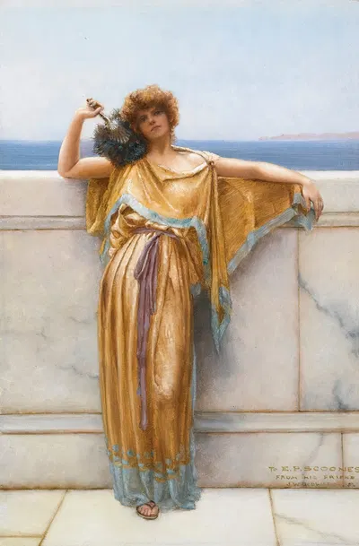 Clymene by John William Godward, 1892 — digital art print download