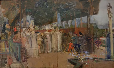 La musique au Moyen Age by Luc-Olivier Merson, 1896-1898 — digital art print download