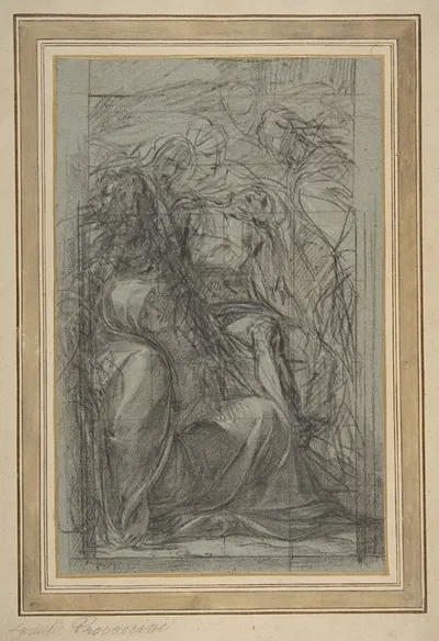 Study for the Pietà by Giulio Cesare Procaccini, 1604 — digital art print download