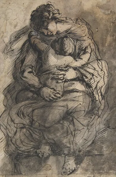 Virgin and Child by Giulio Cesare Procaccini, 1574–1625 — digital art print download