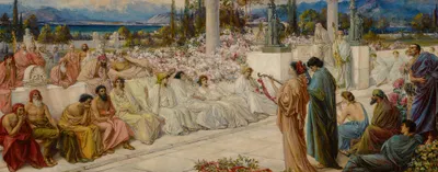 The disciples of Sappho by Thomas Ralph Spence, 1896 — digital art print download