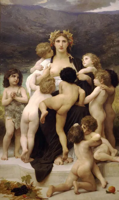 Alma Parens by Уильям Бугеро, 1883 — digital art print download