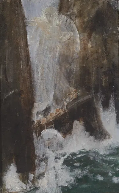 Irrfahrt des Odysseus by Адольф Хирэми-Хиршль — digital art print download