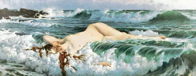 The birth of Venus by Адольф Хирэми-Хиршль — digital art print download