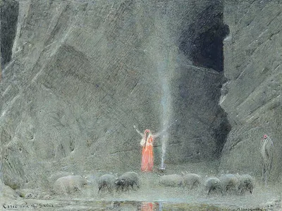Circe and the Swine by Альберт Гудвин — digital art print download