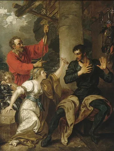 The Damsel and Orlando by Benjamin West — digital art print download