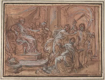 The Judgment of Solomon by Giuseppe Passeri, 1654–1714 — digital art print download