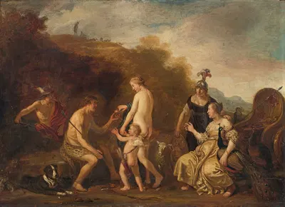 The judgement of Paris by Claes Cornelisz. Moeyaert — digital art print download