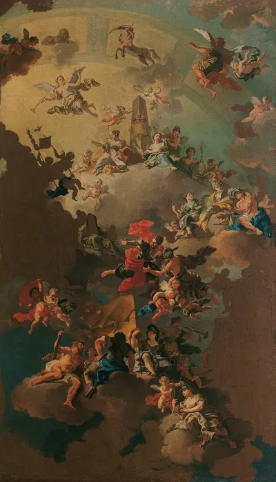 Allegorie auf die glückliche Regierung Mährens by Daniel Gran, 1734 — digital art print download