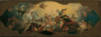 Allegorie des Morgens; Aurora im Triumphwagen by Daniel Gran, 1747 — digital art print download