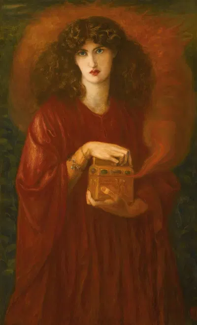 Pandora by Dante Gabriel Rossetti, 1871 — digital art print download
