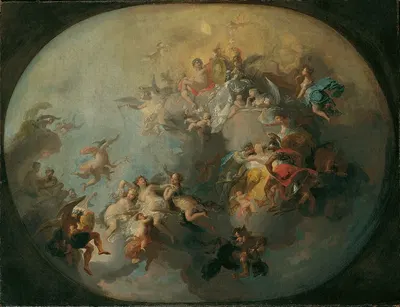Allegorie auf eine fürstliche Vermählung by Франц Антон Маульберц, 1785-1786 — digital art print download