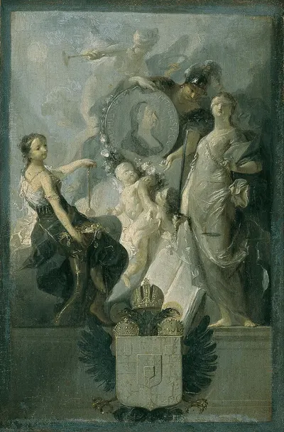 Huldigung für Kaiserin Maria Theresia by Франц Антон Маульберц, 1769 — digital art print download