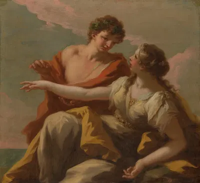 Bacchus and Ariadne by Giovanni Antonio Pellegrini — digital art print download